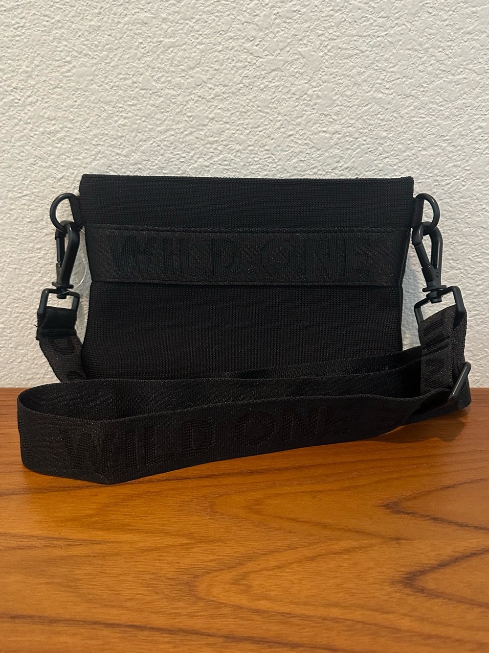 Wild One Black Crossbody Treat Pouch